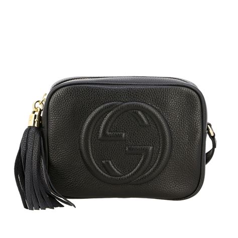 umhängetasche gucci schwarz|Gucci handbags.